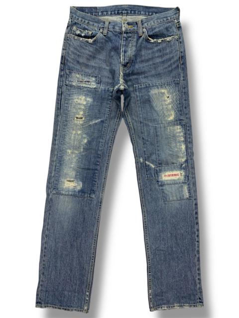 Hysteric Glamour Distressed Patchwork Denim