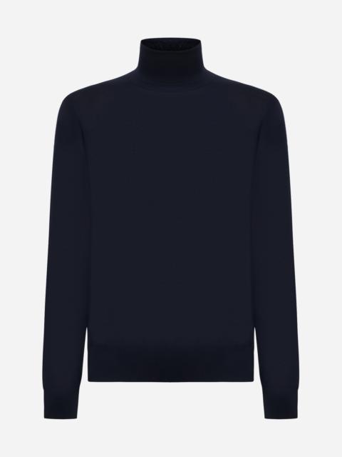 Cashmere and silk turtleneck