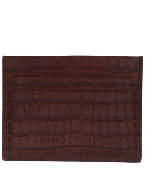 Longchamp Longchamp Pocket Card holder Mocha - Leather