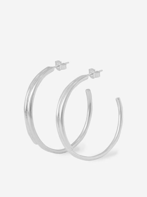 YSSO Queen Midi Hoops in Silver