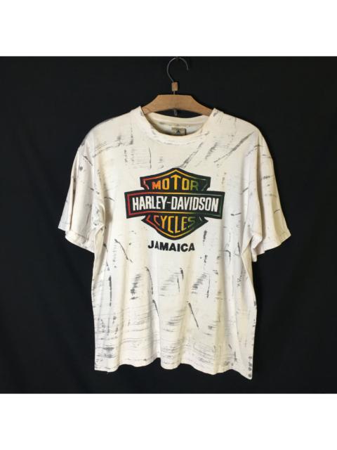 Other Designers Vintage 90s Harley Davidson Jamaica Rasta Tie Dye Tee