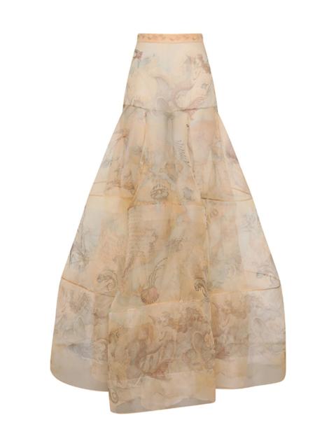 Zimmermann Rebellion Lantern Maxi Skirt multi