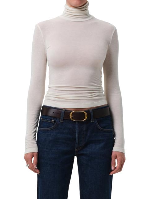 Citizens of Humanity Citizens of Humanity Caradene Scrunch Turtleneck in Pashmina Off White at Nordstrom