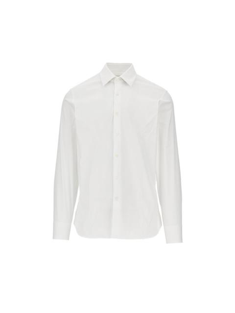 Prada Prada Stretch Poplin Shirt White Men