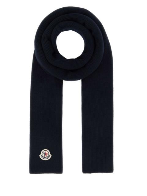 Moncler Moncler Men Midnight Blue Wool Scarf