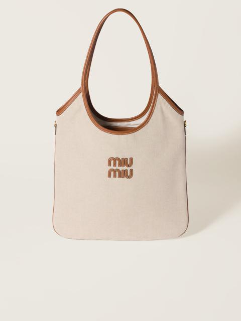Miu Miu Ivy canvas and leather bag