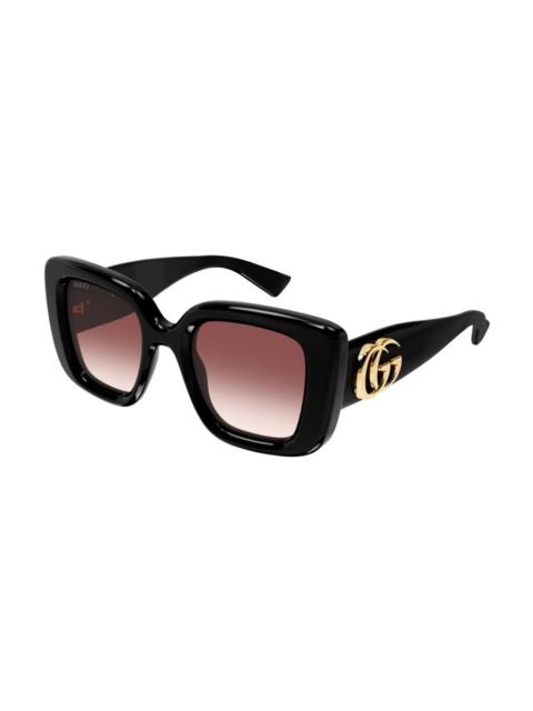 GUCCI Gucci Red Gradient Square Ladies Sunglasses GG1975S 001 50