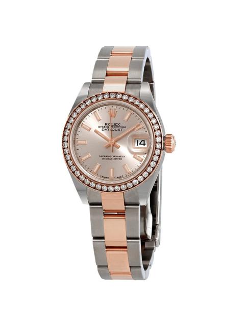 ROLEX Rolex Datejust Automatic Ladies Steel and 18K Everose Gold Oyster Watch 279381RBR