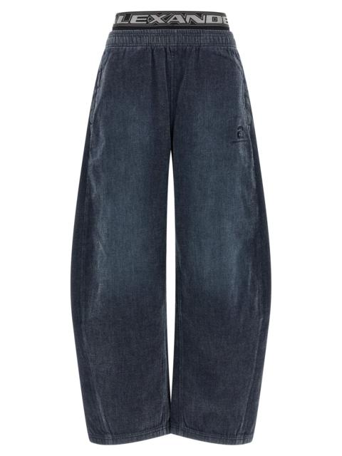 Alexander Wang Alexander Wang Women Denim Pants With Elastic Waistband