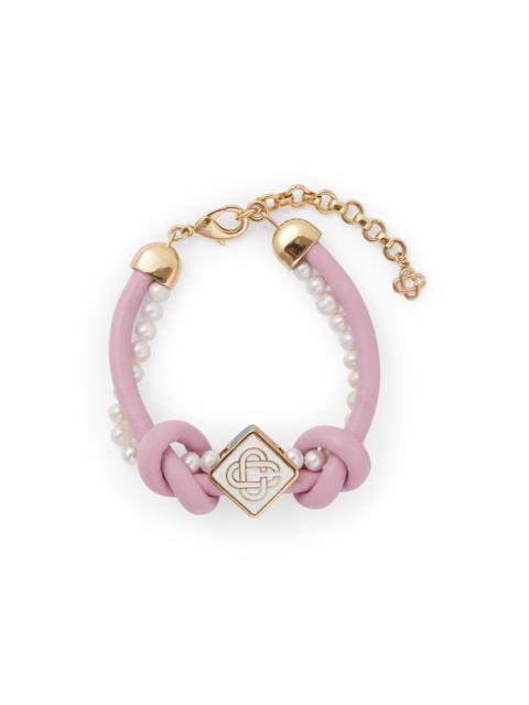 CASABLANCA Pink Knotted Pearl Bracelet | Casablanca Paris