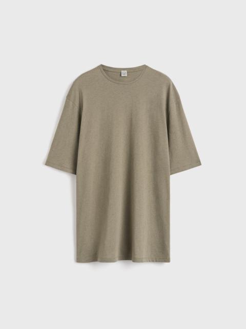 TOTEME Relaxed tee dress taupe