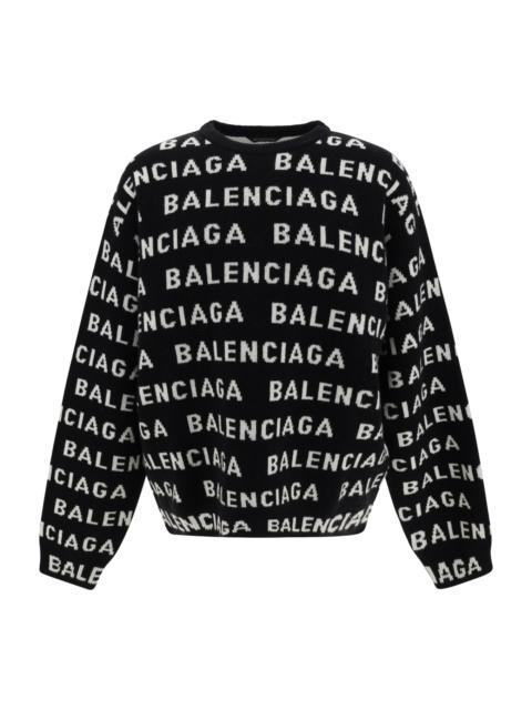 BALENCIAGA Allover Logo Sweater