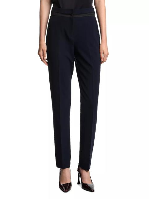 EMPORIO ARMANI Satin Striped Pants