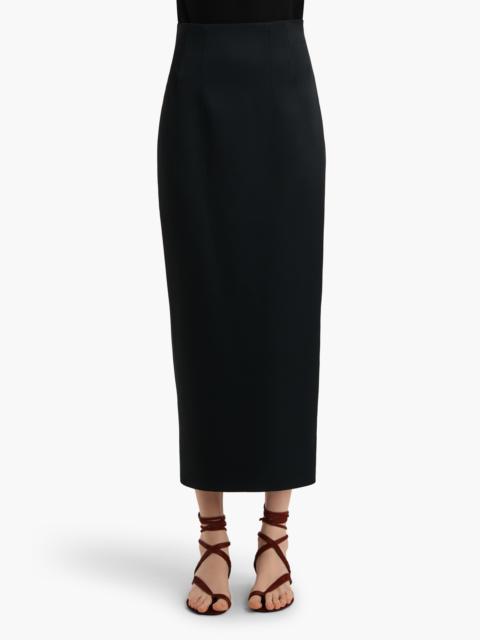 KHAITE Khaite Loxley Ponte Knit Pencil Skirt in Black at Nordstrom