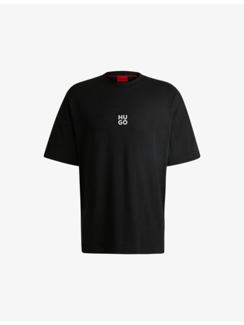 HUGO Leisure graphic-print cotton-jersey T-shirt