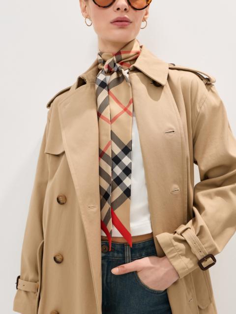 Burberry Large Vintage Reverse Lining Silk Skinny Scarf