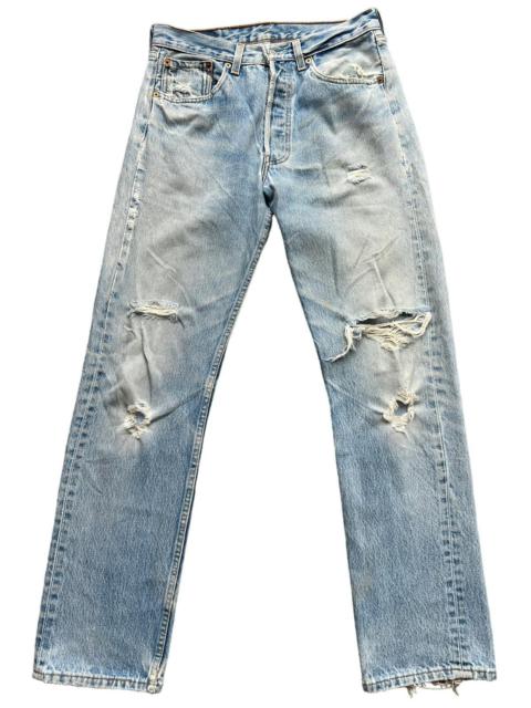 Levi's Vintage 90s Levis Distressed Ripped Acid Wash Jeans 31x32
