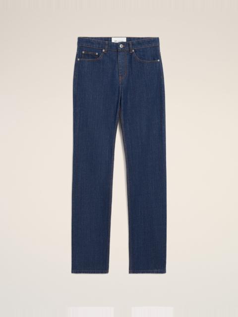 AMI Paris BLUE COTTON CLASSIC FIT JEANS