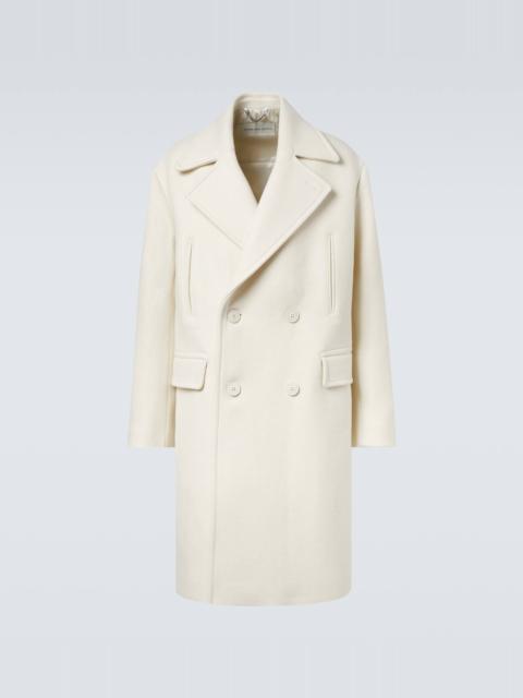Dries Van Noten Double-breasted wool and cotton coat
