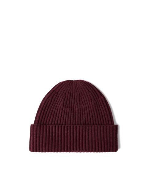 Brunello Cucinelli ribbed-knit cashmere beanie hat
