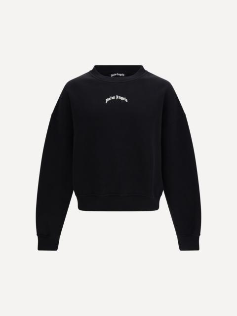 Palm Angels Back curved logo Sweatshirt