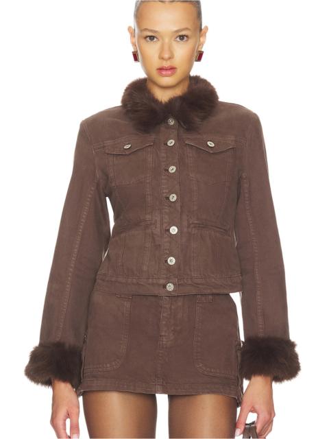 GUIZIO Ares Faux Fur Jacket