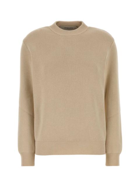 Golden Goose Golden Goose Deluxe Brand Women Beige Stretch Cotton Blend Dany Sweater