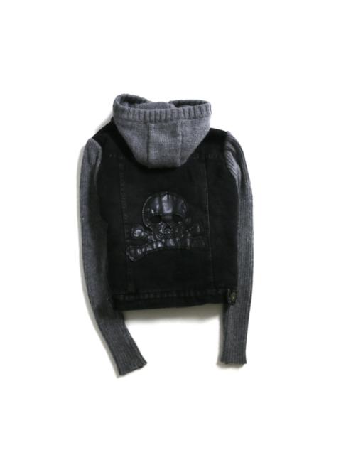 Other Designers Skull Denim Mix Jacket