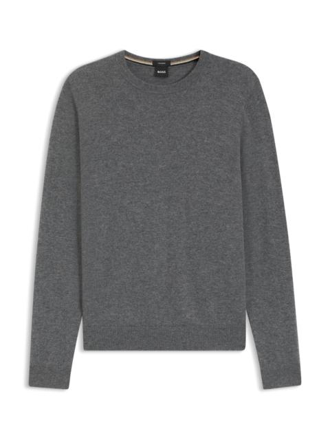 BOSS REGULAR-FIT SWEATER WITH FUNNEL NECK IN PURE CASHMERE
