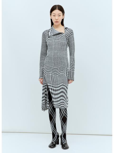 Burberry Burberry Women Warped Houdstooth Midi Dress