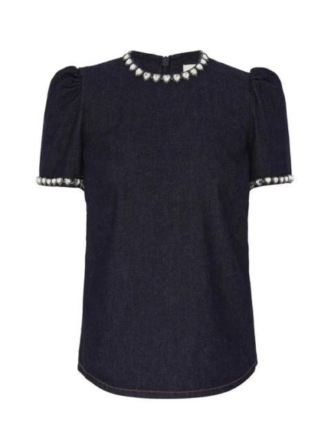Zimmermann Embellished Denim Top