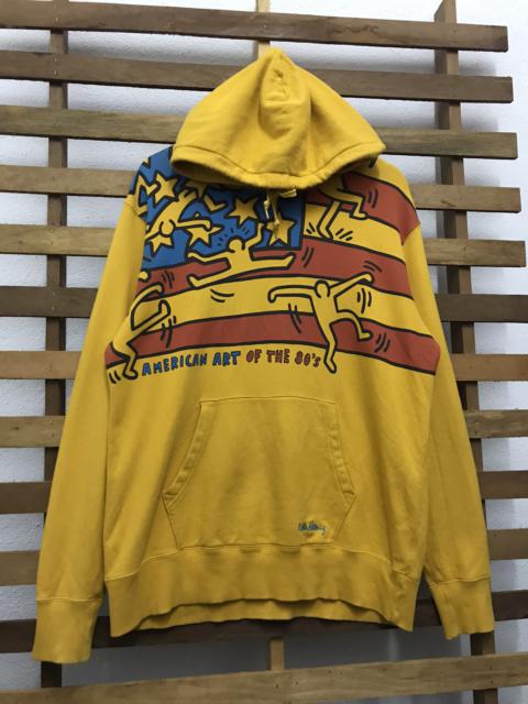 Other Designers Uniqlo - Keith haring American flag hoodie