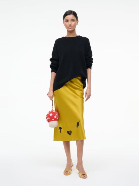 STAUD STAUD KIN SILK SKIRT TURMERIC