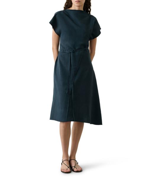 soeur FELICIE MIDI DRESS IN LYOCELL AND LINEN