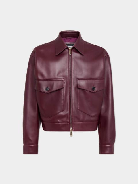 DSQUARED2 CHIC LEATHER BLOUSON