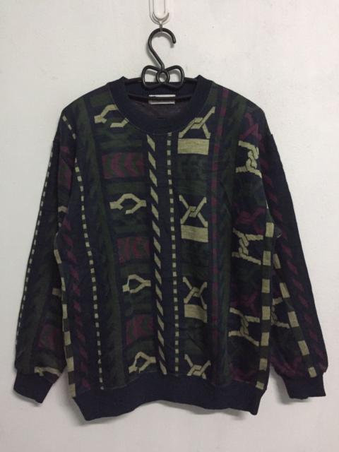 Other Designers Japanese Brand - Lindbergh Excellence Sweater Novajo Fullprint Made in Japan