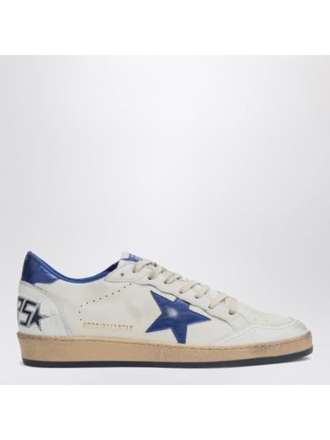 Golden Goose Golden Goose White/Metallic Blue Ballstar Sneakers Men