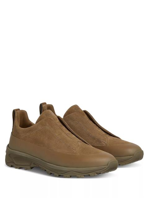 ZEGNA Men's Suede Triple Stitch™ Monte Sneakers