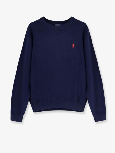 Other Designers Polo Ralph Lauren Cotton Blend Sweater With Embroidered Logo On The Front