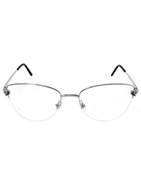 Cartier Cartier Panthere de Cartier Demo Cat Eye Ladies Eyeglasses CT0208O 002 55