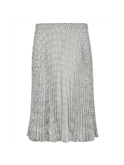 Burberry Burberry Ladies TB Monogram Pleated High-waist Skirt