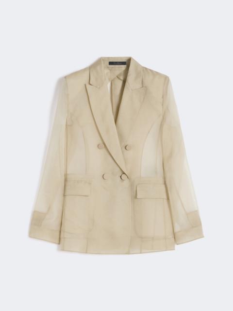 Max Mara Silk organza blazer - SAND