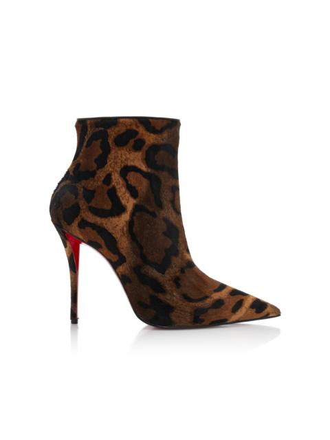 Christian Louboutin Miss Z 100mm Leopard Pony Hair Ankle Boots animal