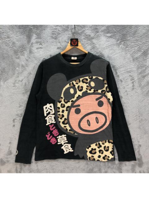 Other Designers Japanese Brand - PIGGY PRINTED LONG SLEEVE T SHIRTS #6408-65
