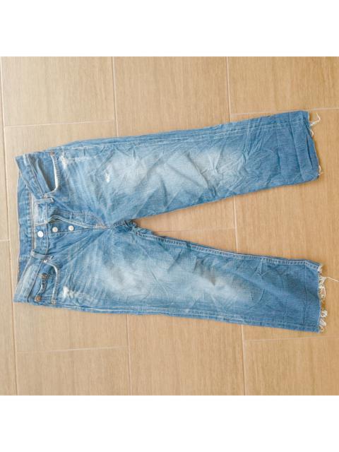 Levi's Vintage Levis 501 W28*21 Distressed Short Denim Button Pants