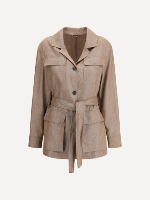 Brunello Cucinelli Safari Jacket in Sparkling Twill