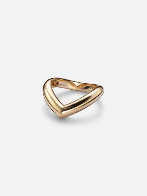ENGELBERT Drop Link Medium 18kt gold ring