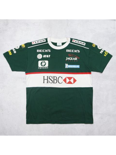 Other Designers Vintage 90s Jaguar Racing HSBC Formula 1 Big Logo T-shirt Racing Tee