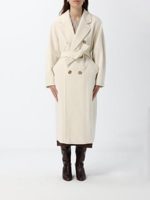 Max Mara Max Mara Women Madame Double-Breasted Long Wool Coat Max Mara With Belt