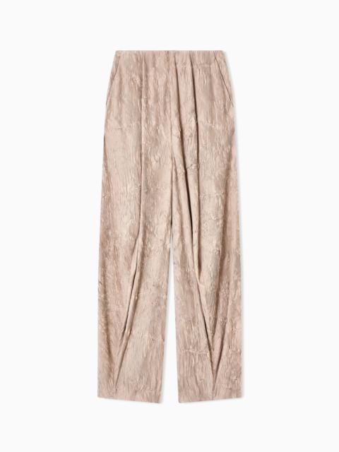 GIORGIO ARMANI MICRO-PLEATED TROUSERS